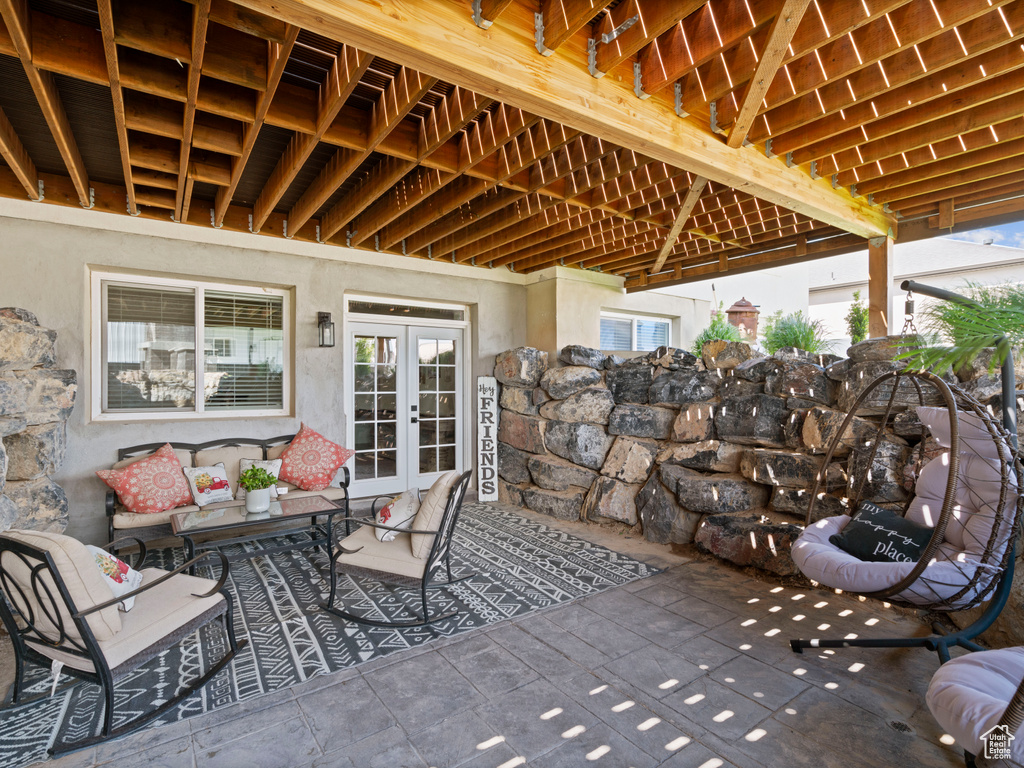 View of patio / terrace with french doors