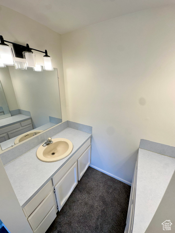 Bathroom featuring vanity