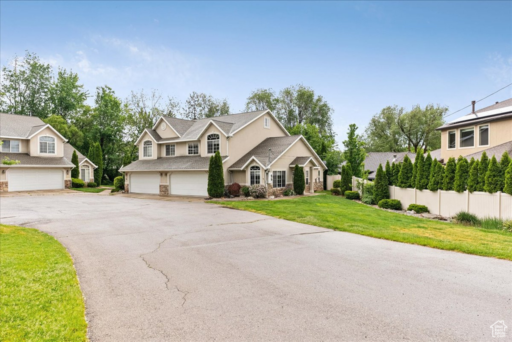 Traditional home with driveway