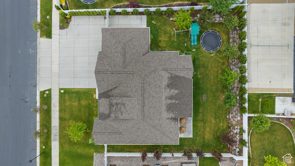 View from above of property