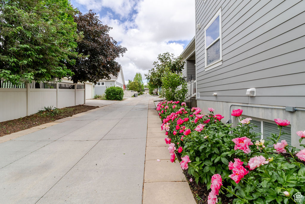 View of concrete road