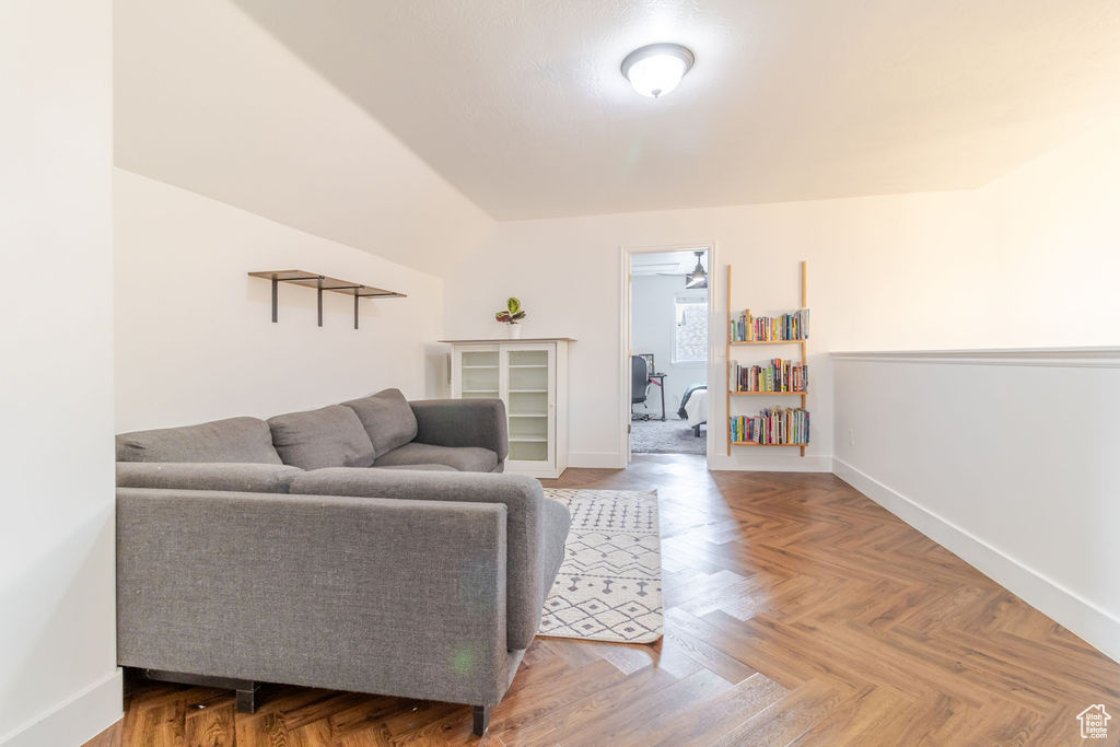 Living room with baseboards