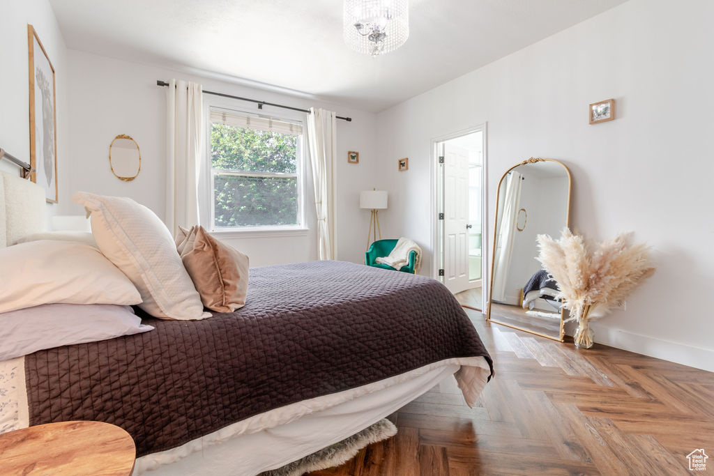 Bedroom featuring baseboards