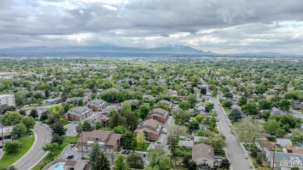 Drone / aerial view of mountains