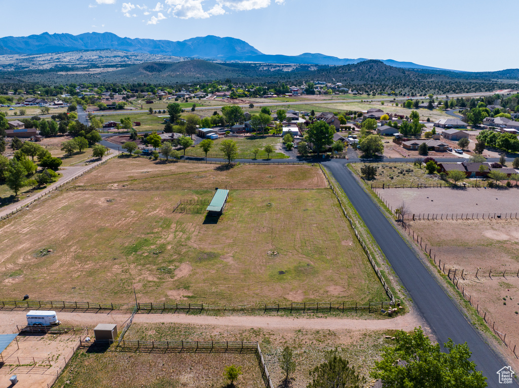 View of rural area with a mountainous background