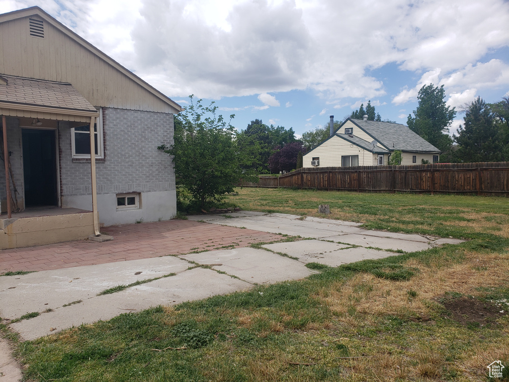 View of yard featuring a patio area