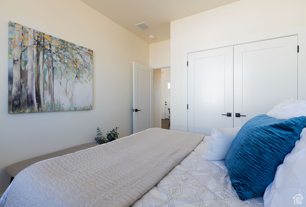 Bedroom featuring a closet