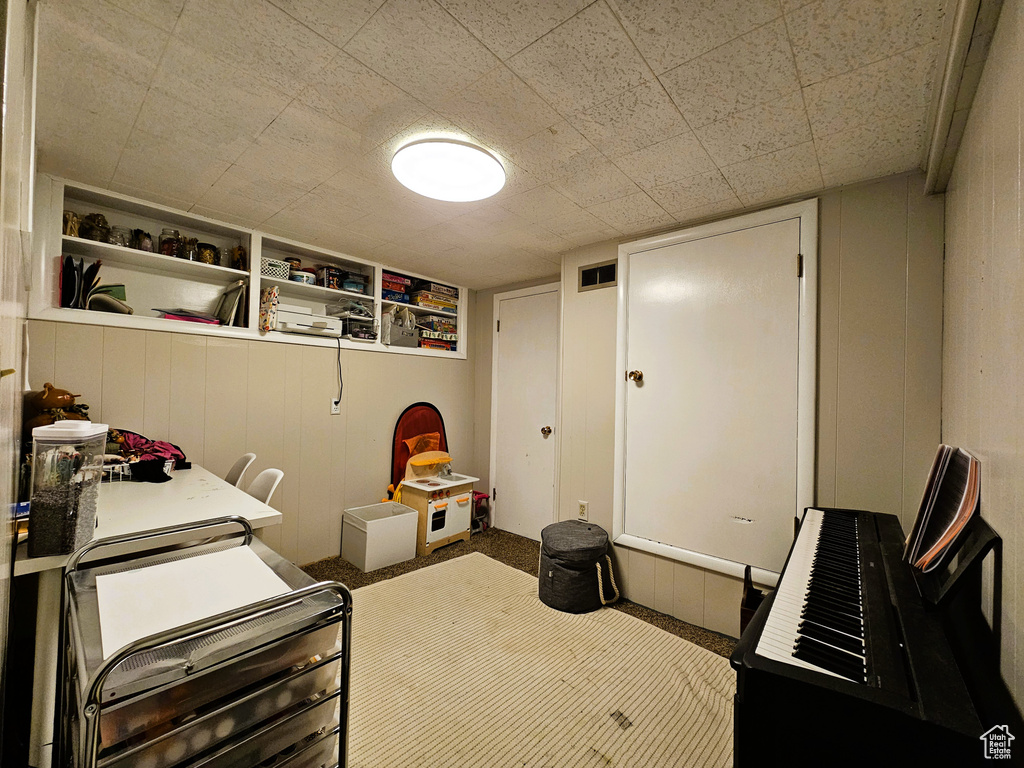 View of carpeted office
