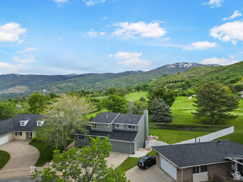View of mountain background