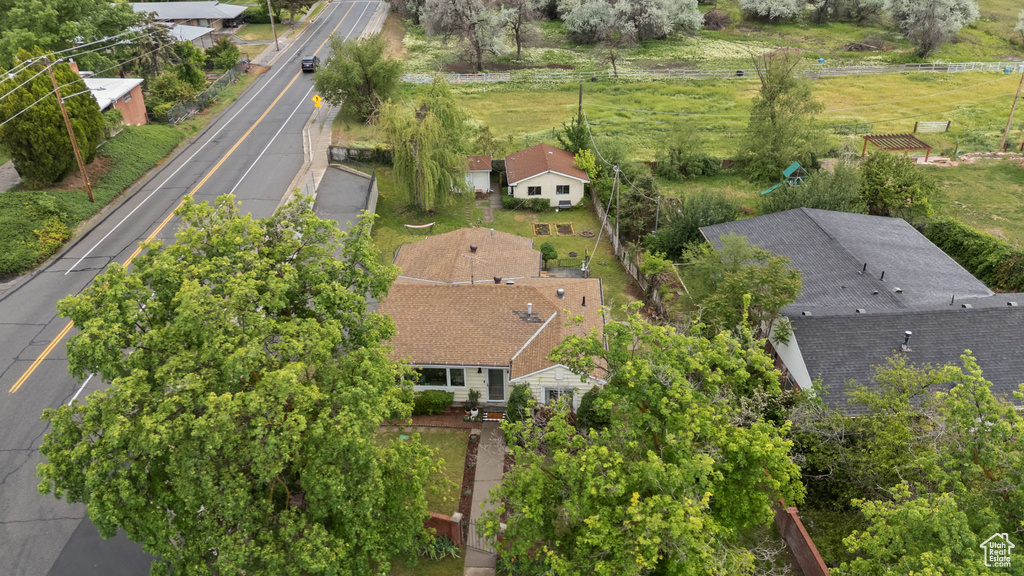 View from above of property