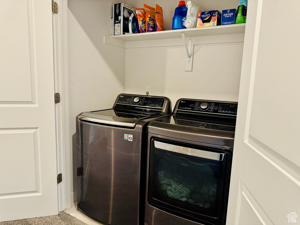 Laundry area with washer and dryer