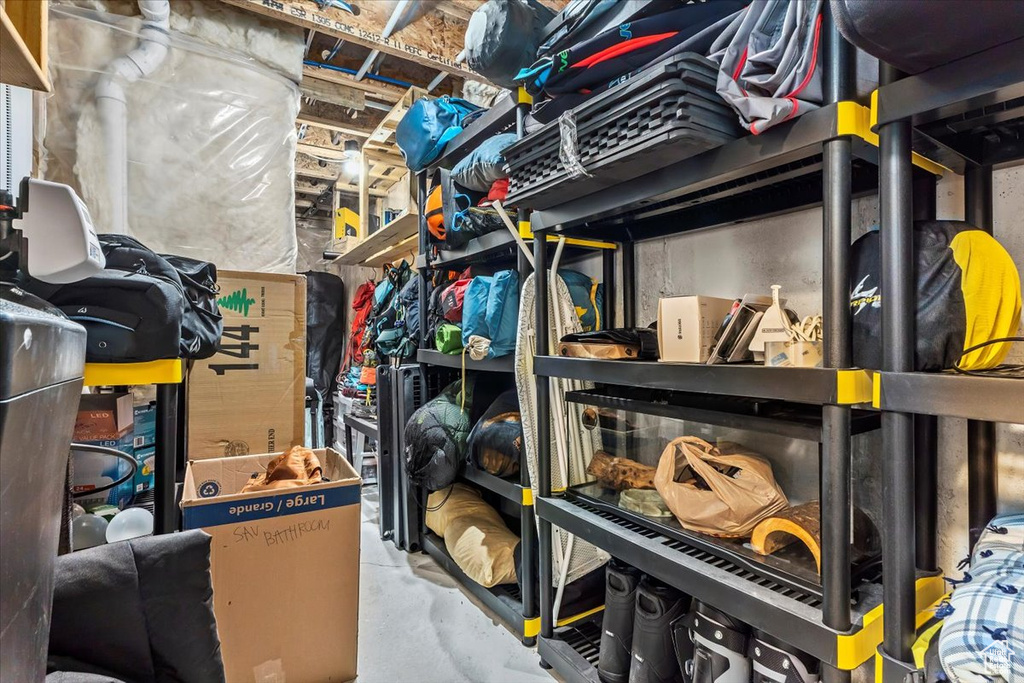 View of storage room