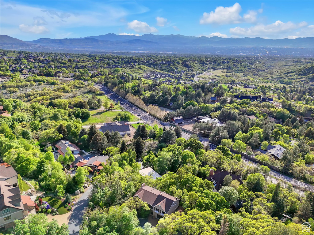 Aerial view of mountains