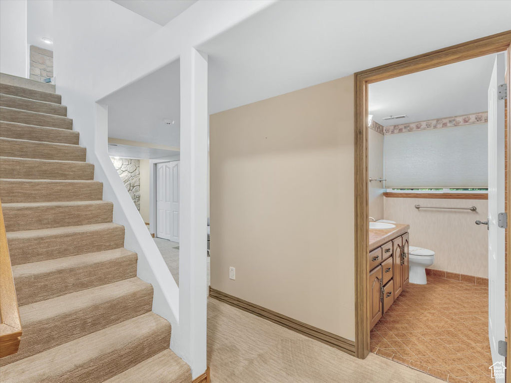 View of stairway