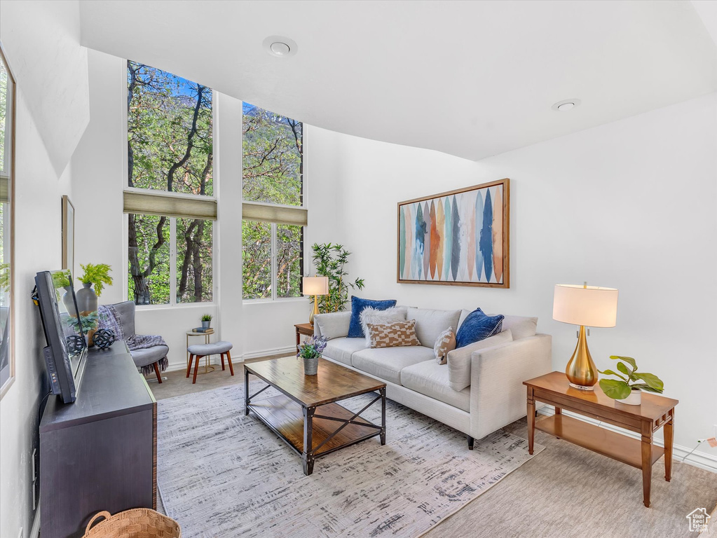 Living area with baseboards