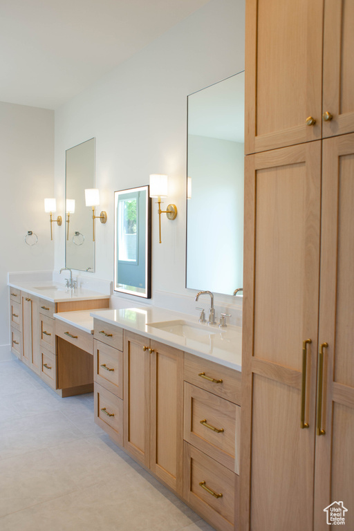 Bathroom featuring vanity