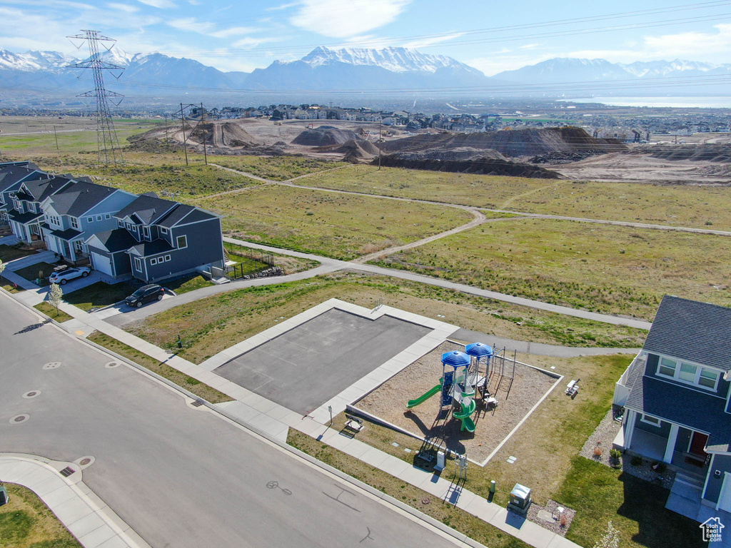 Drone / aerial view of mountains