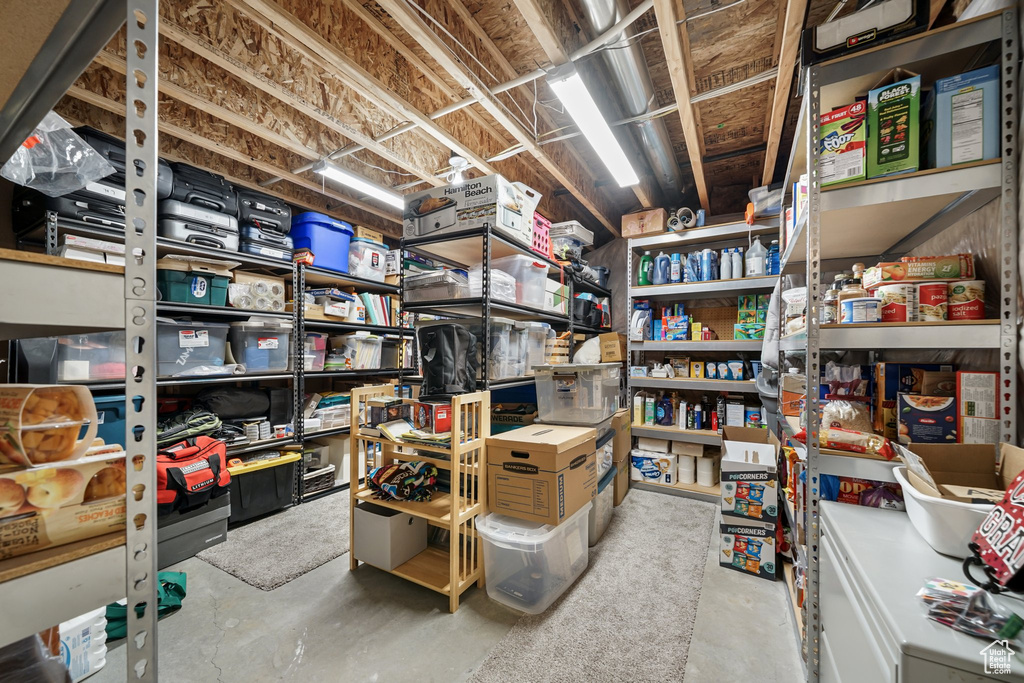 View of storage area