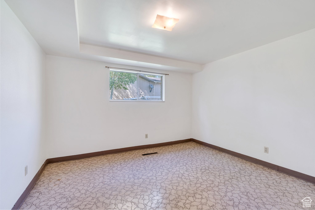 Empty room with baseboards