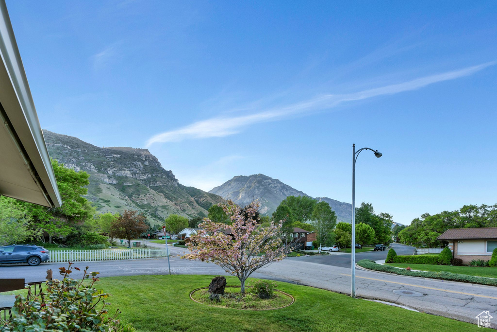 View of mountain background