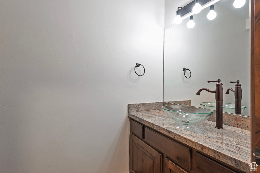 Bathroom featuring vanity