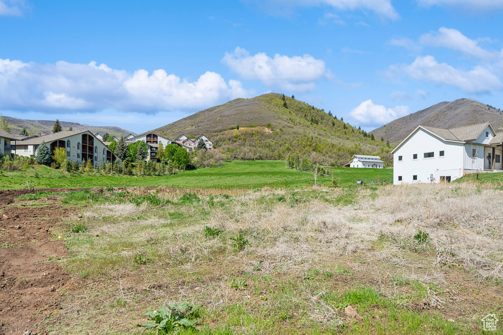 View of mountain background