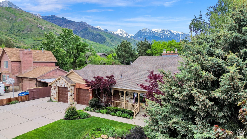 View of mountain backdrop