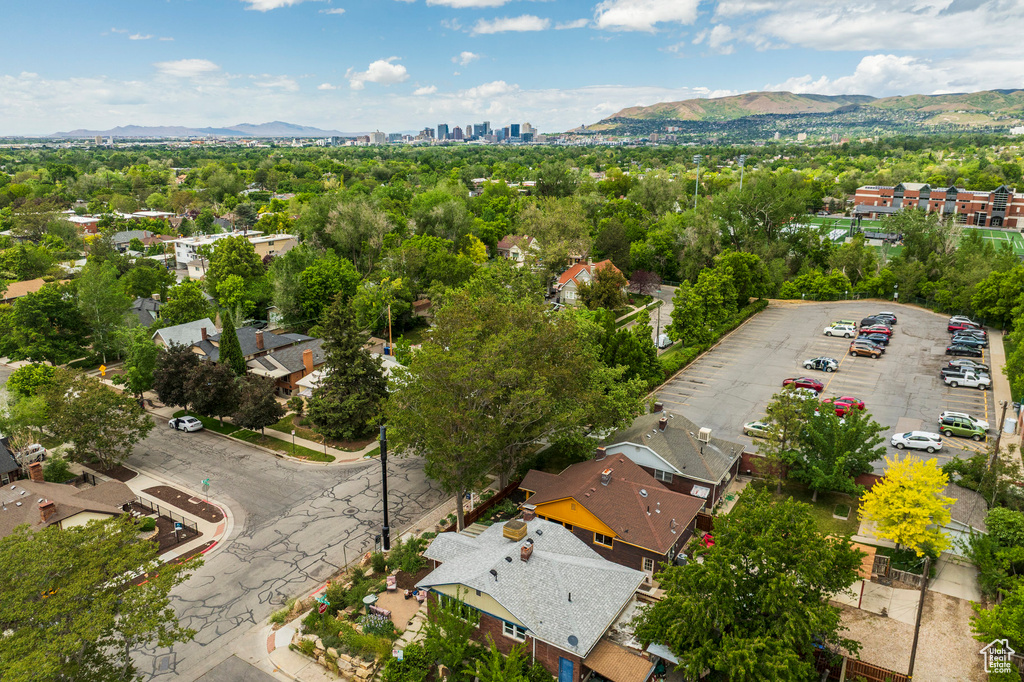 Aerial view of mountains