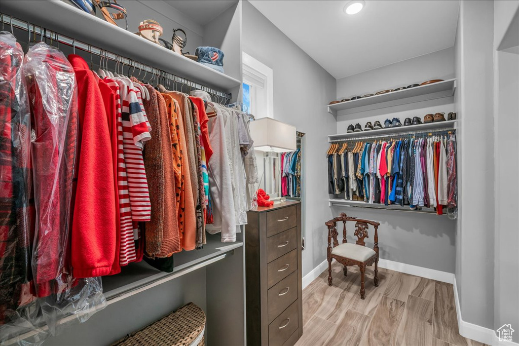 View of spacious closet