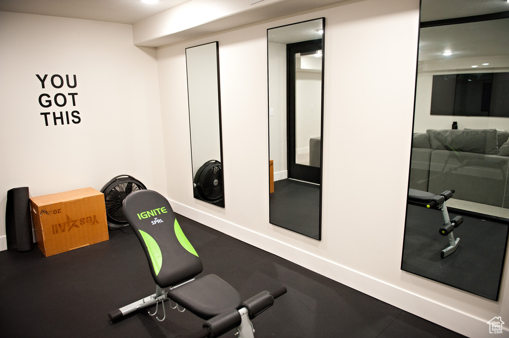 View of workout area