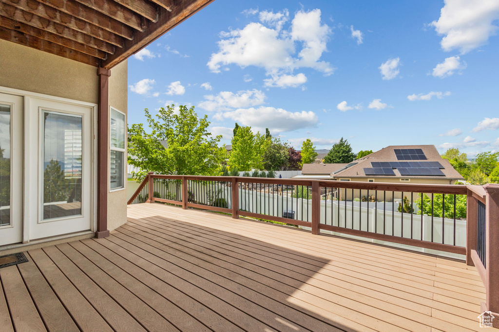 View of deck