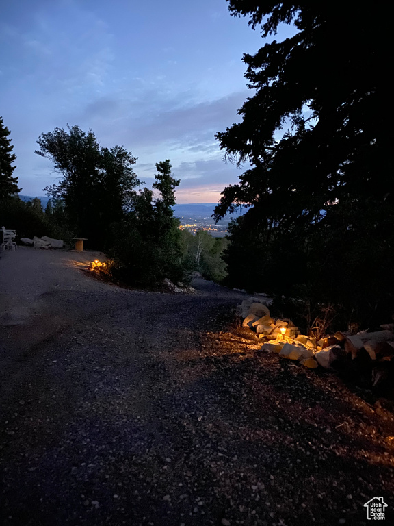 View of asphalt road