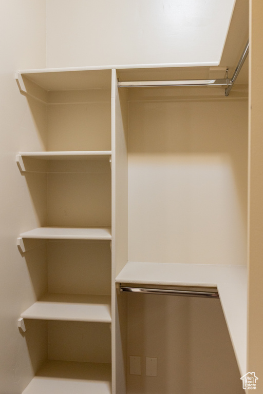 View of spacious closet