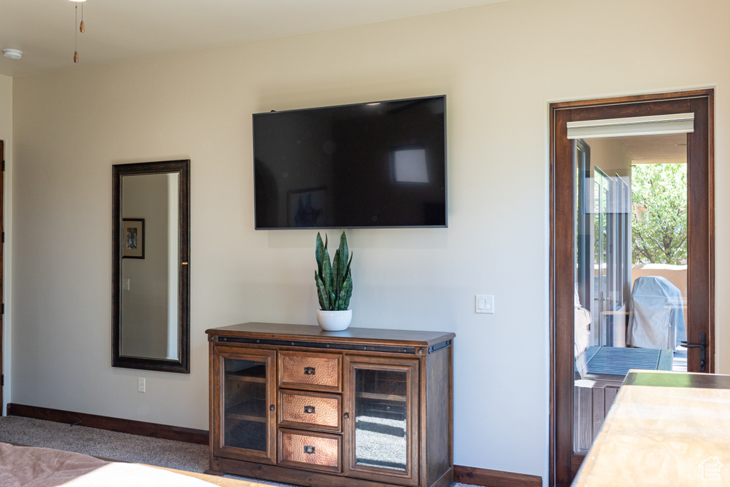 Bedroom featuring baseboards