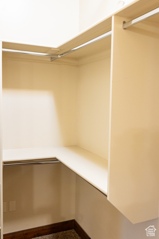 View of spacious closet