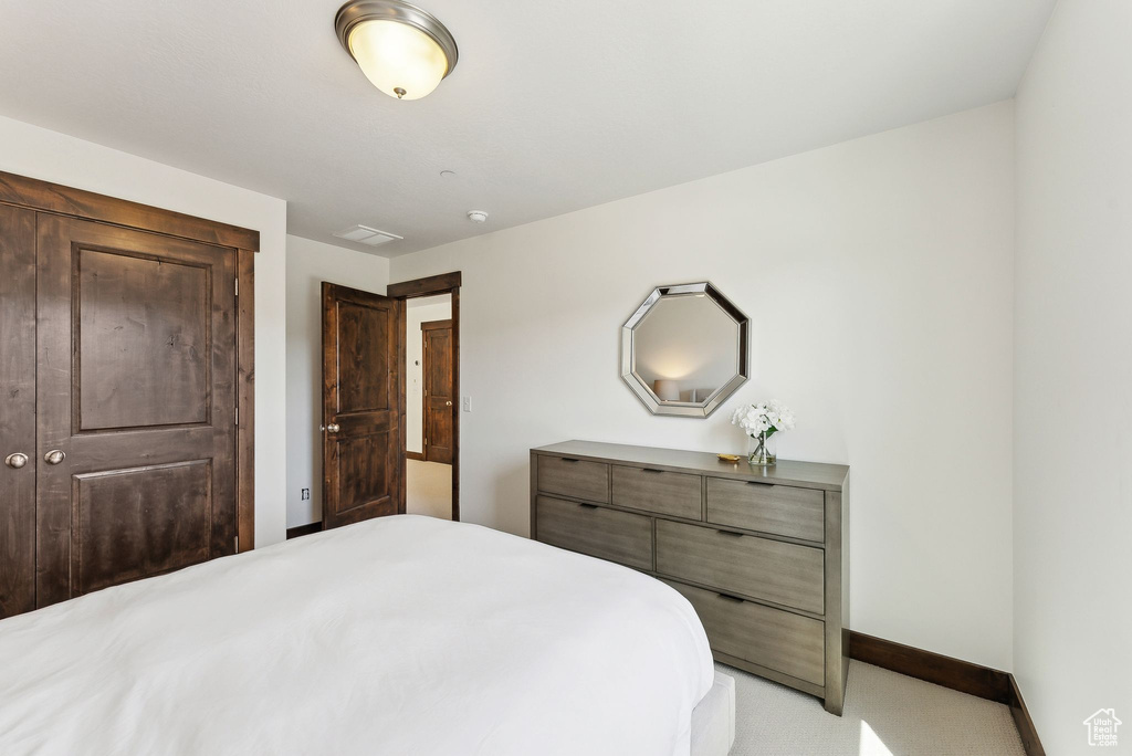 Bedroom with baseboards