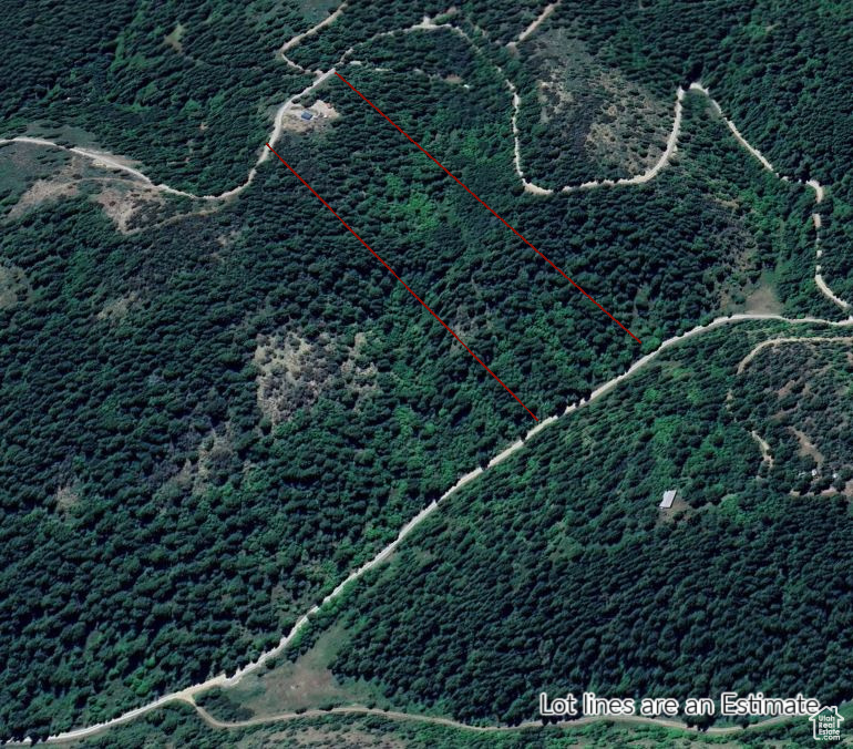 Map / location with property parcel outlined