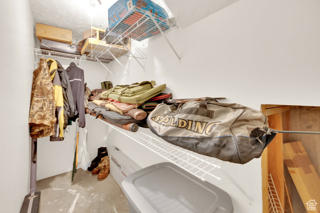 View of spacious closet