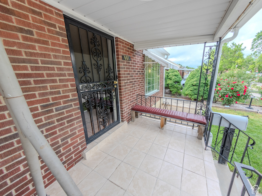 View of patio / terrace featuring a porch