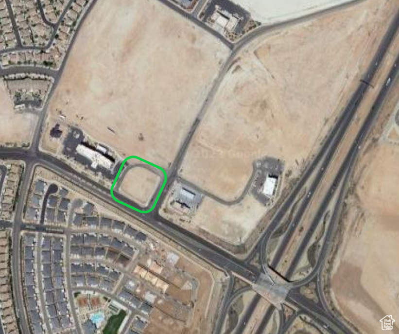 Aerial view of property's location