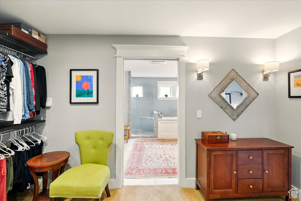 View of spacious closet