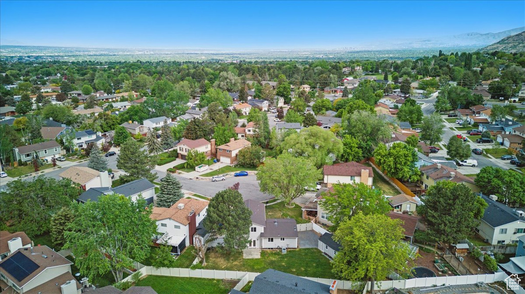 Aerial overview of property\\\'s location featuring nearby suburban area