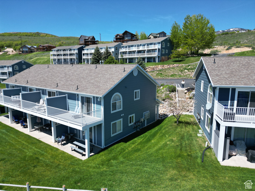 View from above of property