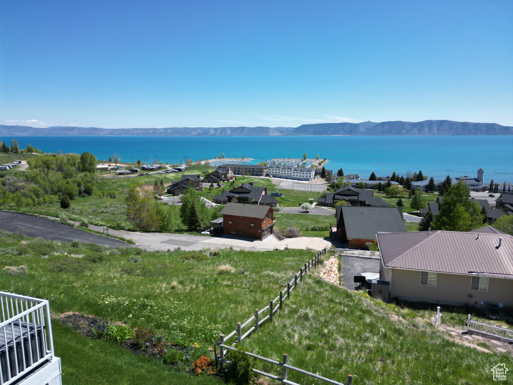 Water view with mountains