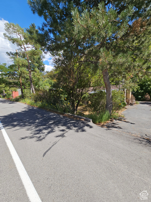 View of asphalt street