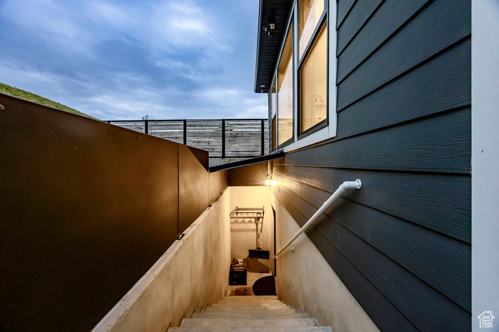 View of stairs