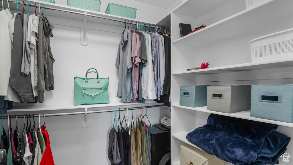 View of spacious closet
