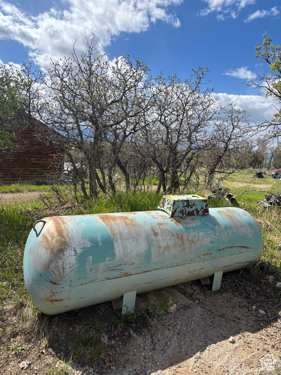 Exterior view of heating fuel tank