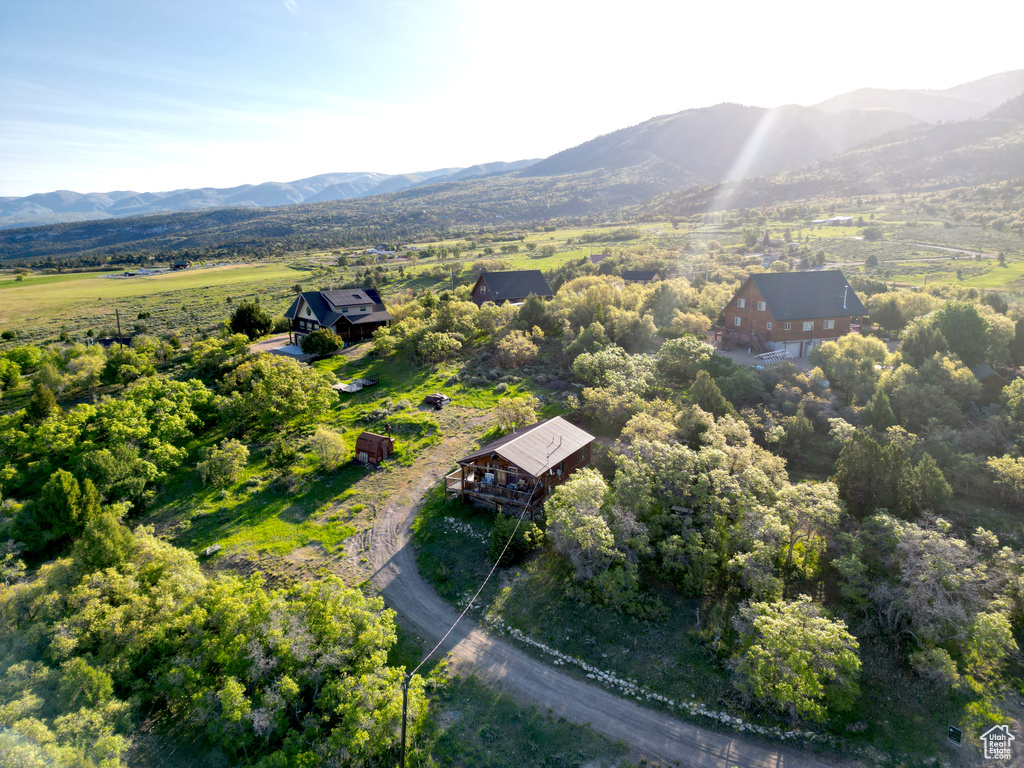 Drone / aerial view of mountains