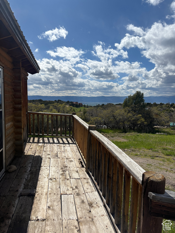 View of deck